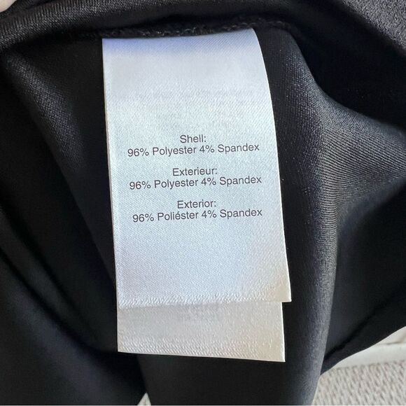 NWT Halston Fit &. Flare Black Midi Dress - Picture 10 of 13